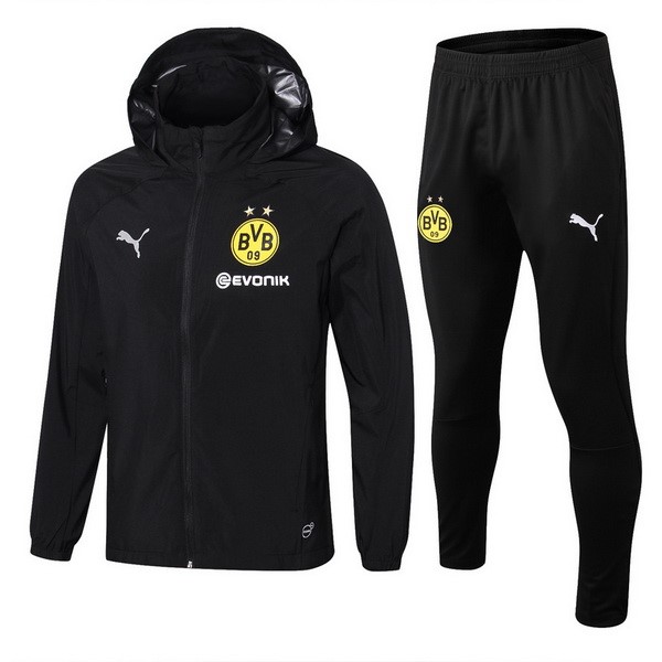 Rompevientos Borussia Dortmund Conjunto Completo 2018-2019 Negro